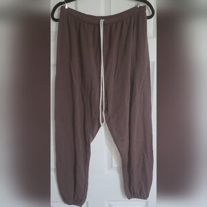 aerie offline boyfriend brown sweatpants Large